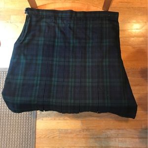 NWOT Youth 16 Lands End School Uniform Plaid Box Pleat Skirt